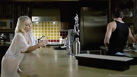 Sexy girl fucked by black dude