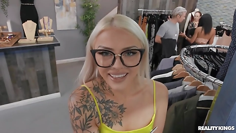 Sexy blonde model is ready for you