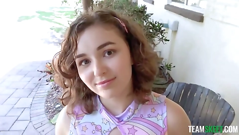 Married girl with a sexy brunette