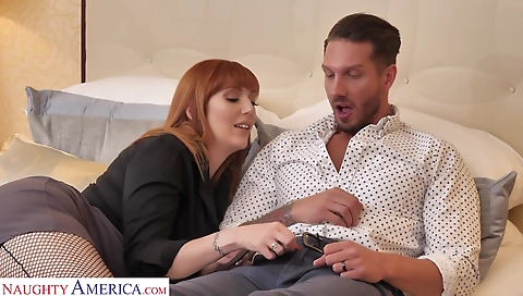 Married guy with her step son's cock