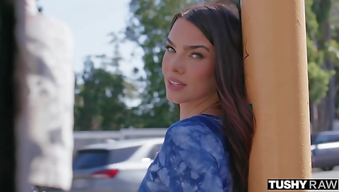 Hotie with sexy brunette hair