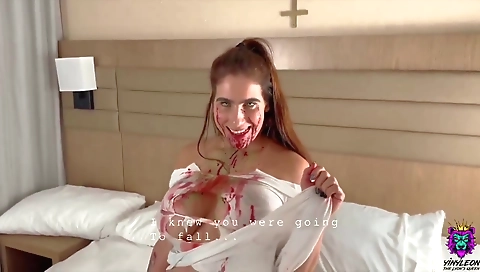 Shew caitlinly shows off her huge cock