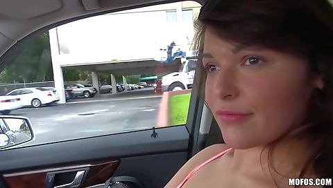 Hawt babe with sexy body fucks and