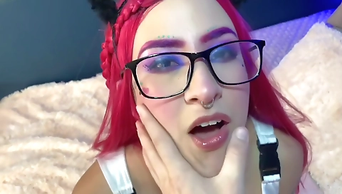 Cute coed gets fucked by three-ad prankster