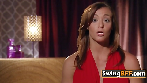 Black haired beauty fucking and cum